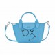 Women Longchamp X André Xs Le Pliage Top Handle Bag Blue