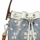 Women Tory Burch Mini T Monogram Denim Bucket Bag