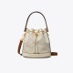 Women Tory Burch T Monogram Bucket Bag Ivory