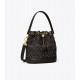 Women Tory Burch T Monogram Bucket Bag Black