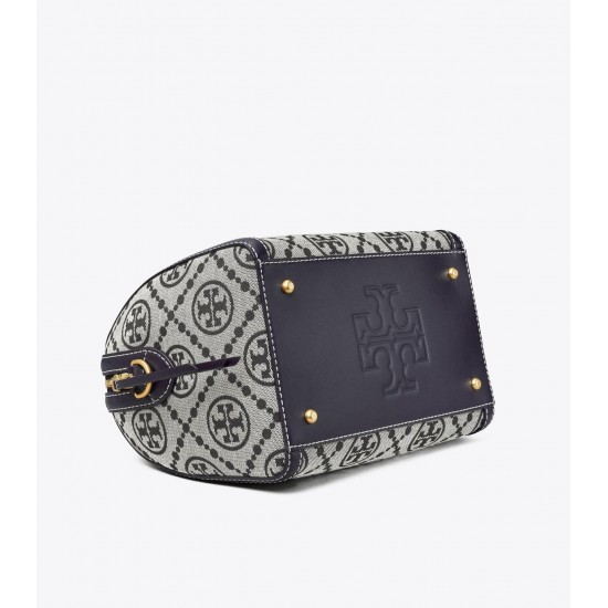 Women Tory Burch T Monogram Barrel Bag Tory Navy