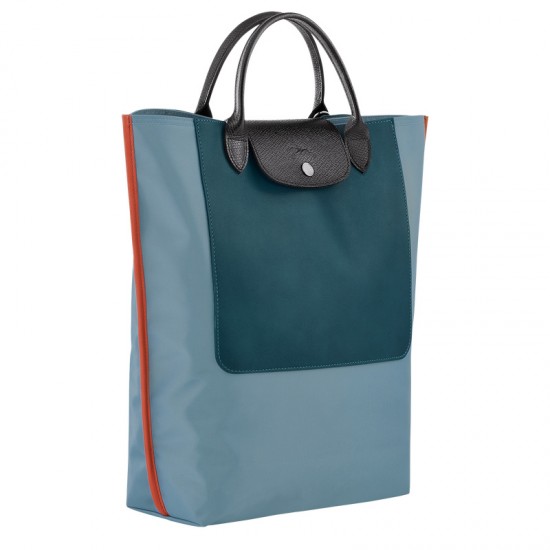 Women Longchamp Cabas Longchamp M Tote Bag Cloud Blue