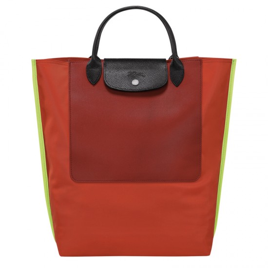 Women Longchamp Cabas Longchamp M Tote Bag Paprika