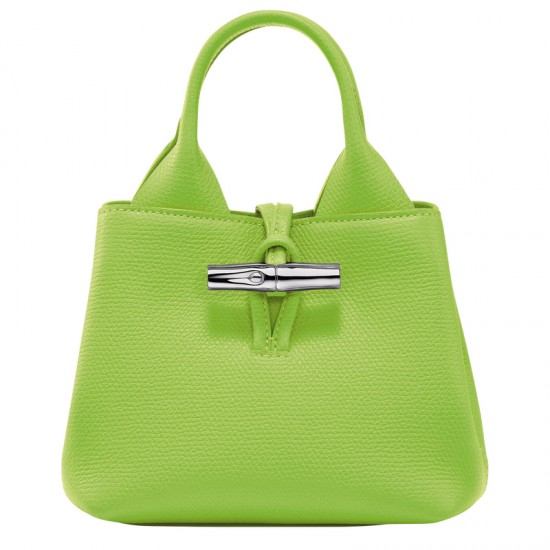 Women Longchamp Le Roseau Xs Handbag Green Light