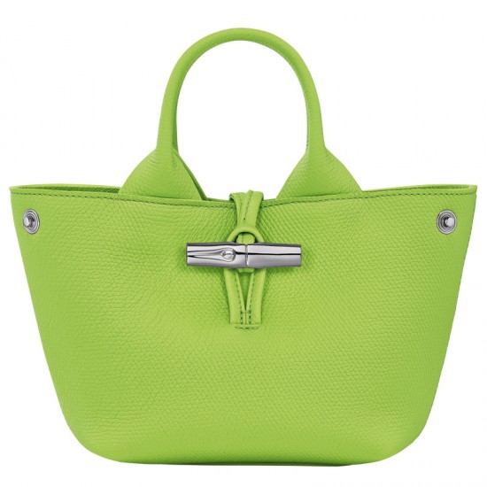 Women Longchamp Le Roseau Xs Handbag Green Light