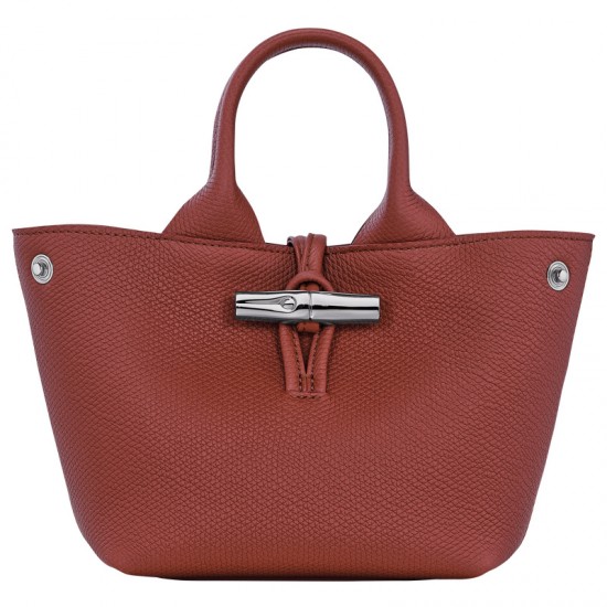 Women Longchamp Le Roseau Xs Handbag Chestnut