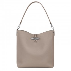 Women Longchamp Le Roseau M Shoulder Bag Clay