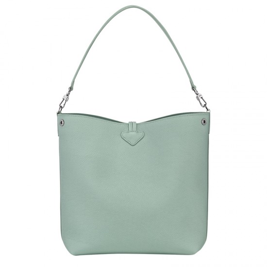 Women Longchamp Le Roseau M Shoulder Bag Celadon