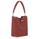 Women Longchamp Le Roseau M Shoulder Bag Chestnut